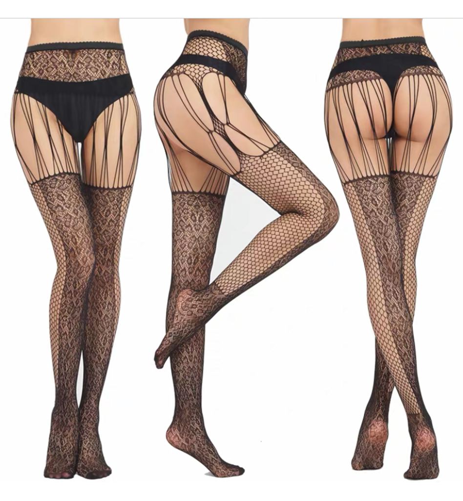 Чулки с поясом слитные (без трусиков)