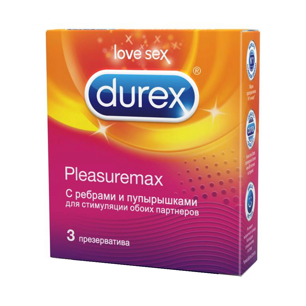 Презерватив из натурального латекса durex (3шт в уп)